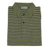Striped Jersey Polo with Self Collar sold by The Andover Shop