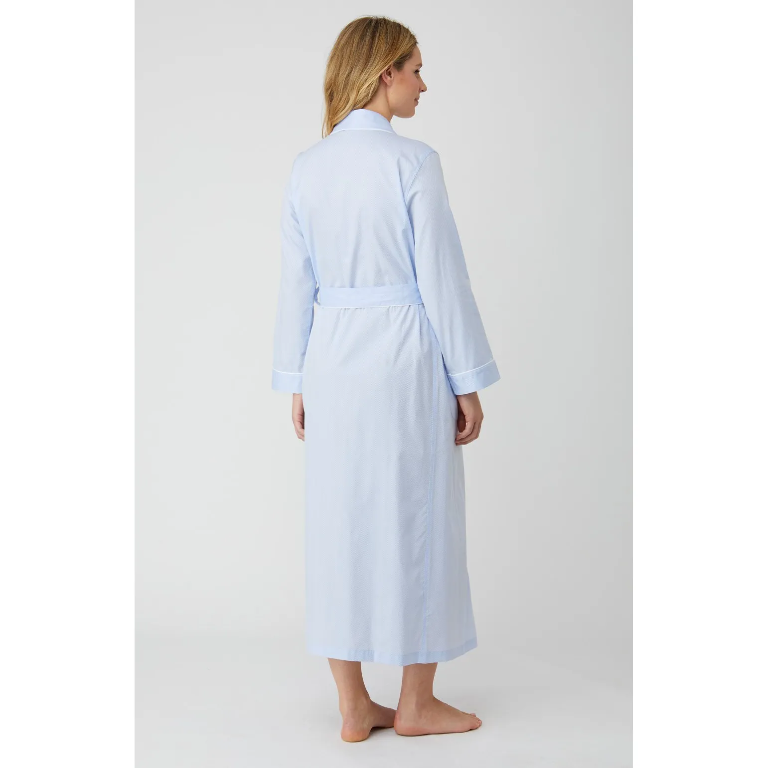 Brushed Cotton Flannel Dressing Gown sold by The Andover Shop product image thumbnail 2