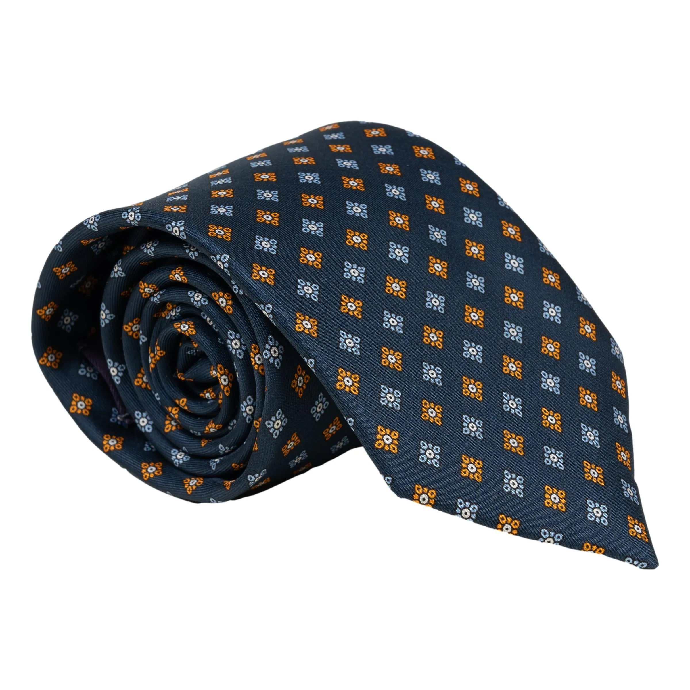 Diamond Emblem Motif Silk Tie sold by The Andover Shop
