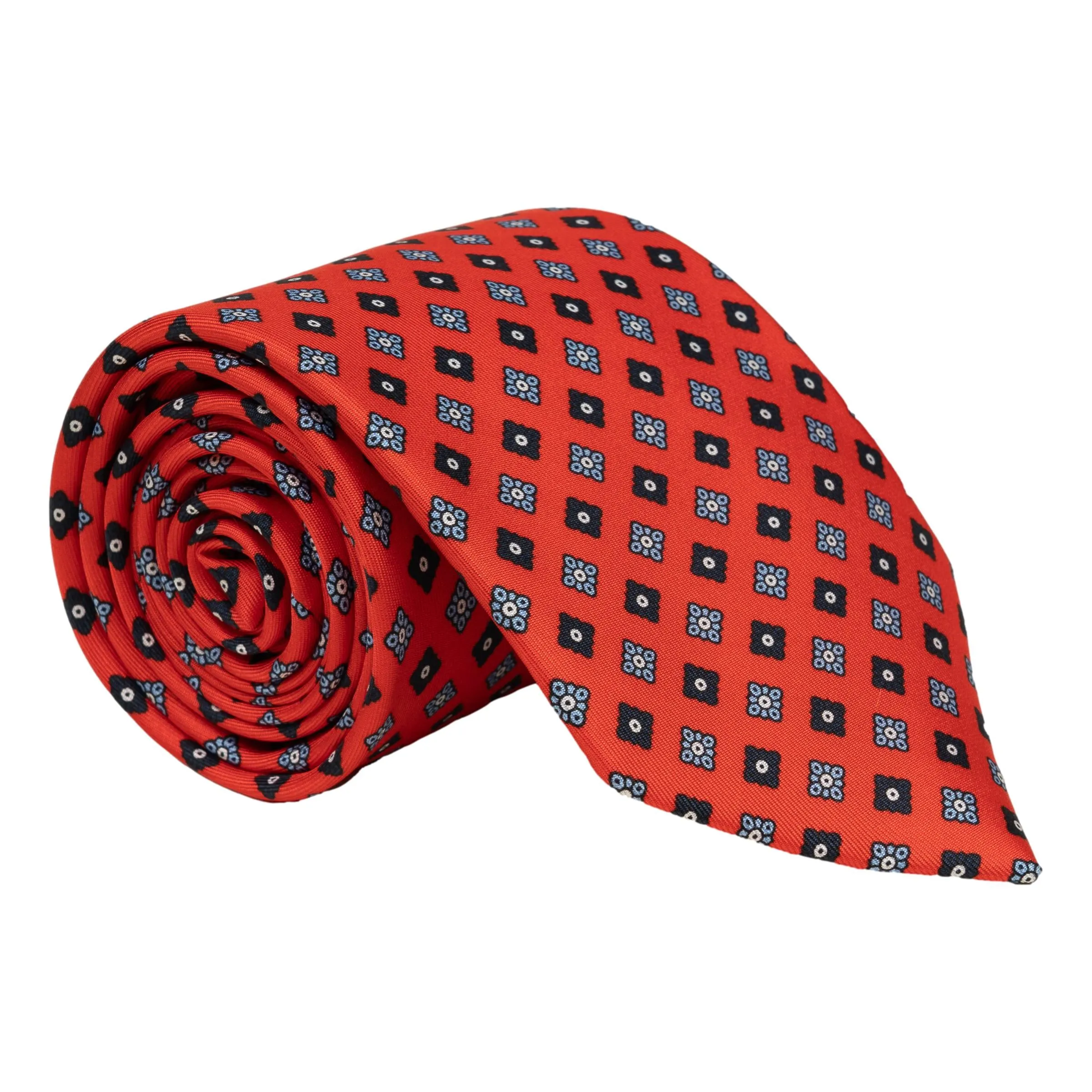 Diamond Emblem Motif Silk Tie sold by The Andover Shop product image thumbnail 2