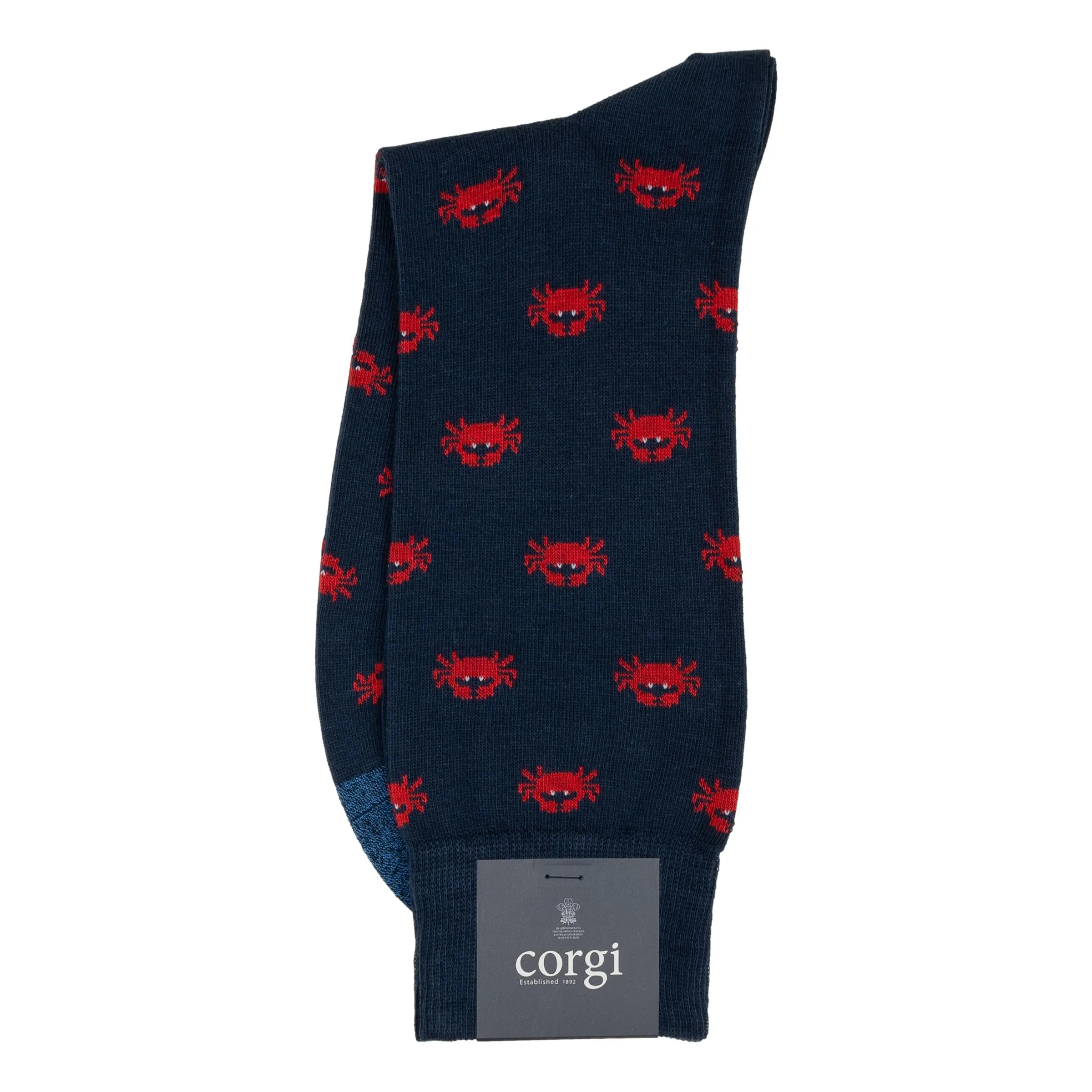 Crabs Mid-Calf Dress Sock sold by The Andover Shop