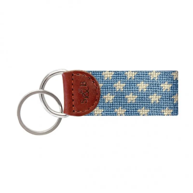 Stars and Stripes Needlepoint Key Fob sold by The Andover Shop