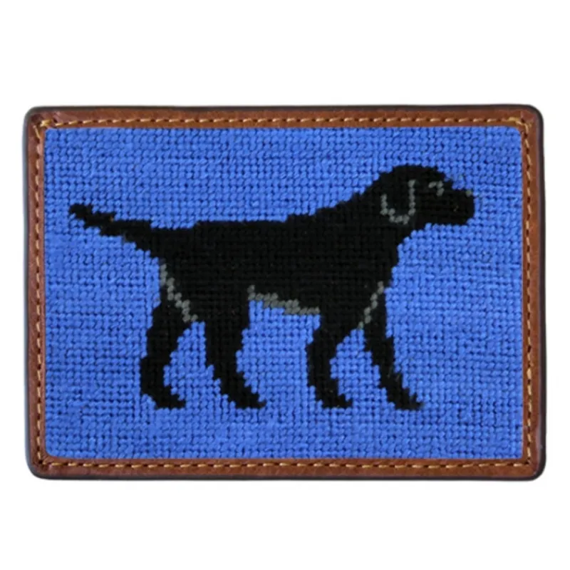 Black Lab Needlepoint Card Wallet sold by The Andover Shop