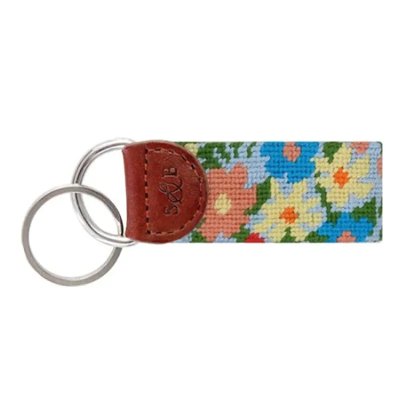 Wildflower Needlepoint Key Fob sold by The Andover Shop