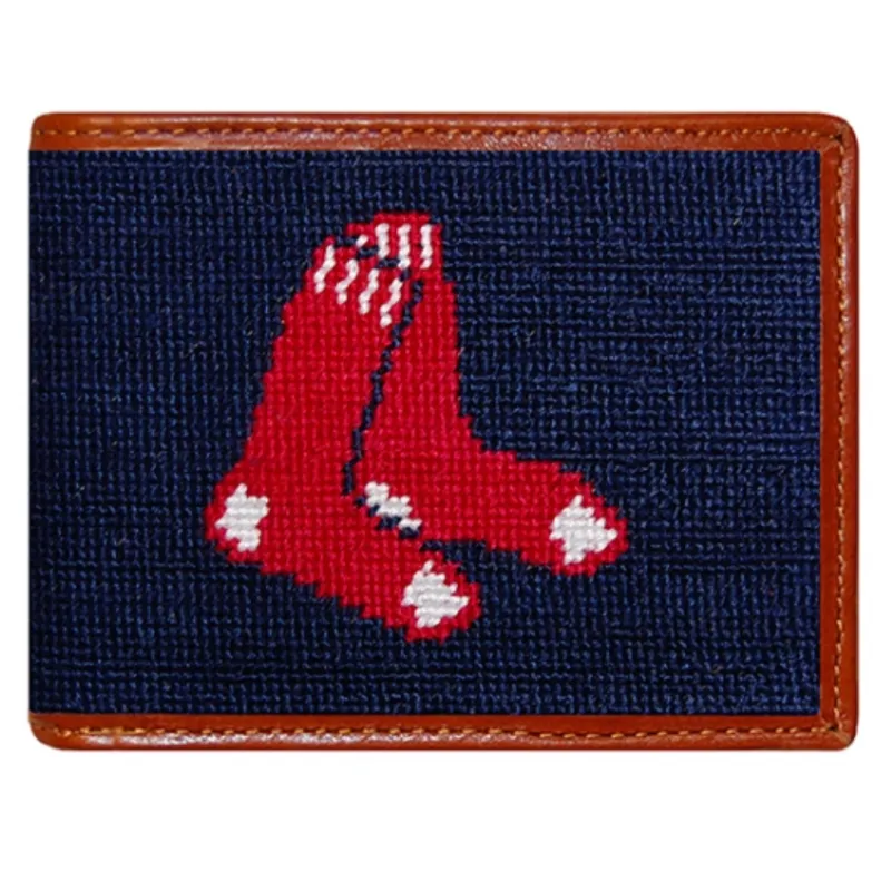 Red Sox Needlepoint Bi-Fold Wallet sold by The Andover Shop