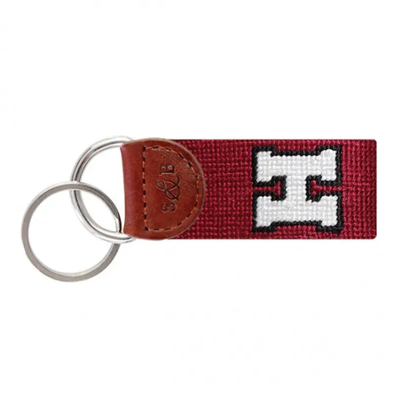 Harvard University Needlepoint Key Fob sold by The Andover Shop