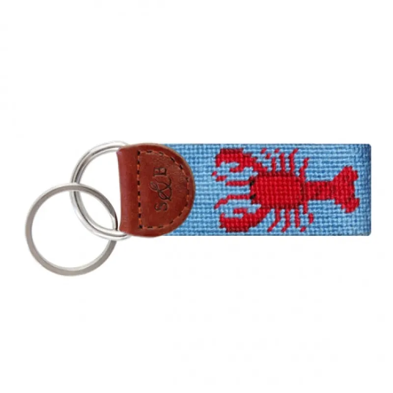 Lobster Needlepoint Key Fob sold by The Andover Shop