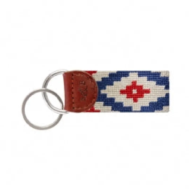 Gaucho Rojo Needlepoint Key Fob sold by The Andover Shop