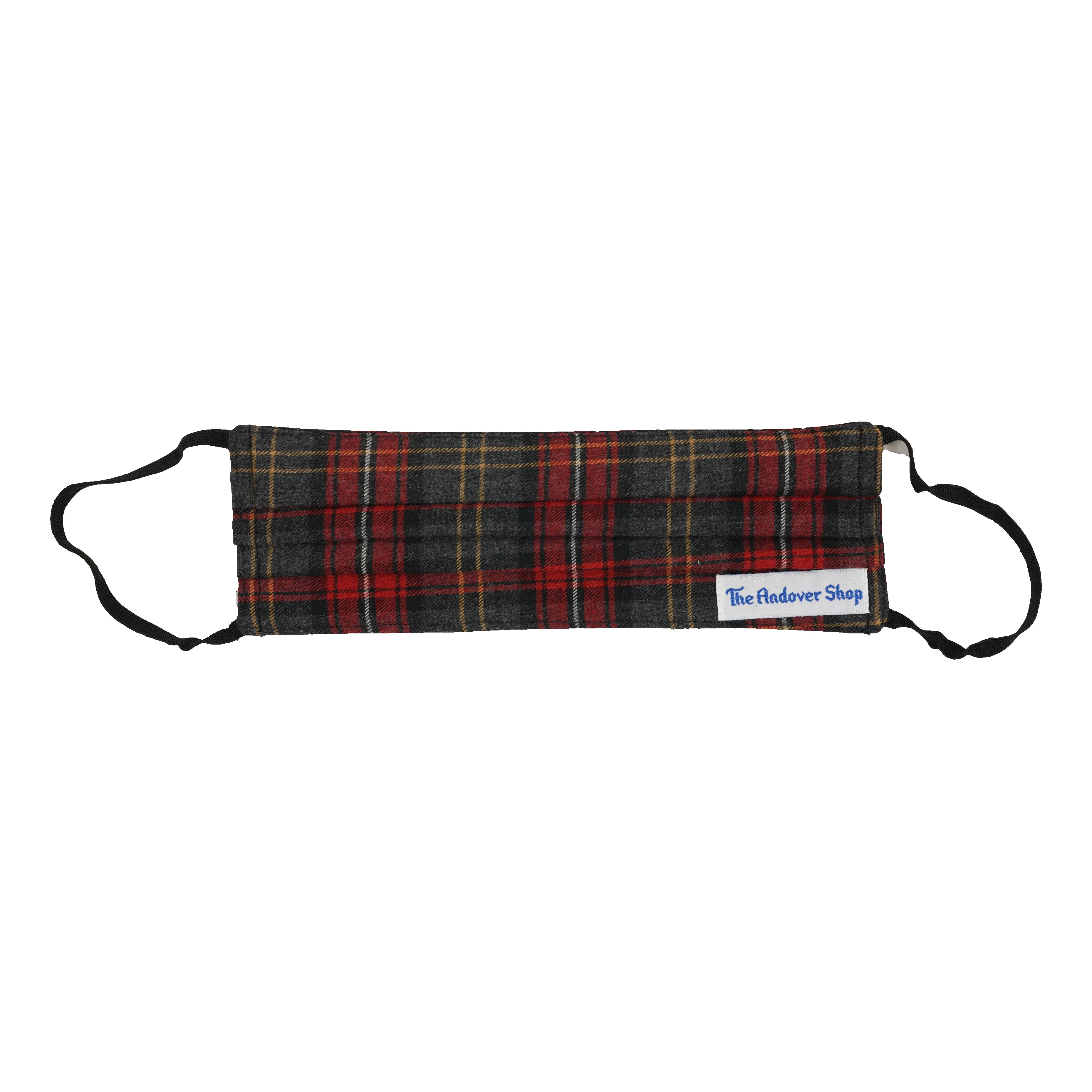 Red and Grey Plaid Brushed Cotton Mask sold by The Andover Shop