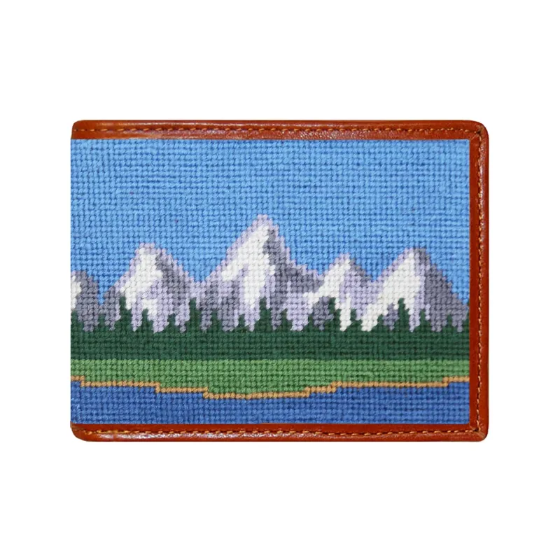 Tetons Needlepoint Bi-Fold Wallet sold by The Andover Shop