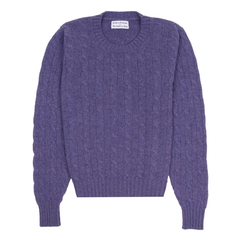 Falla Women's Cashmere Crew Neck Cable Sweater sold by The Andover Shop