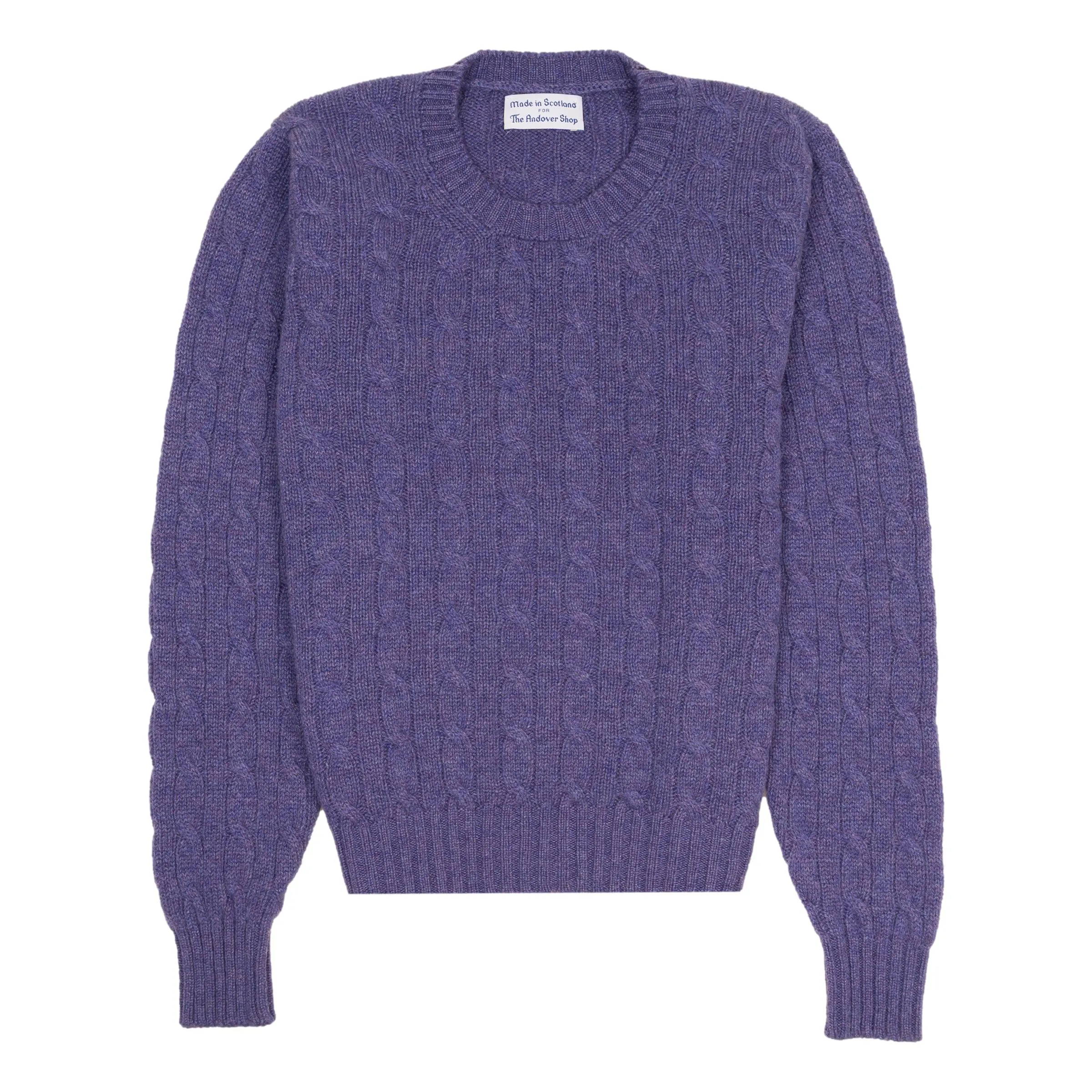 Falla Women's Cashmere Crew Neck Cable Sweater sold by The Andover Shop