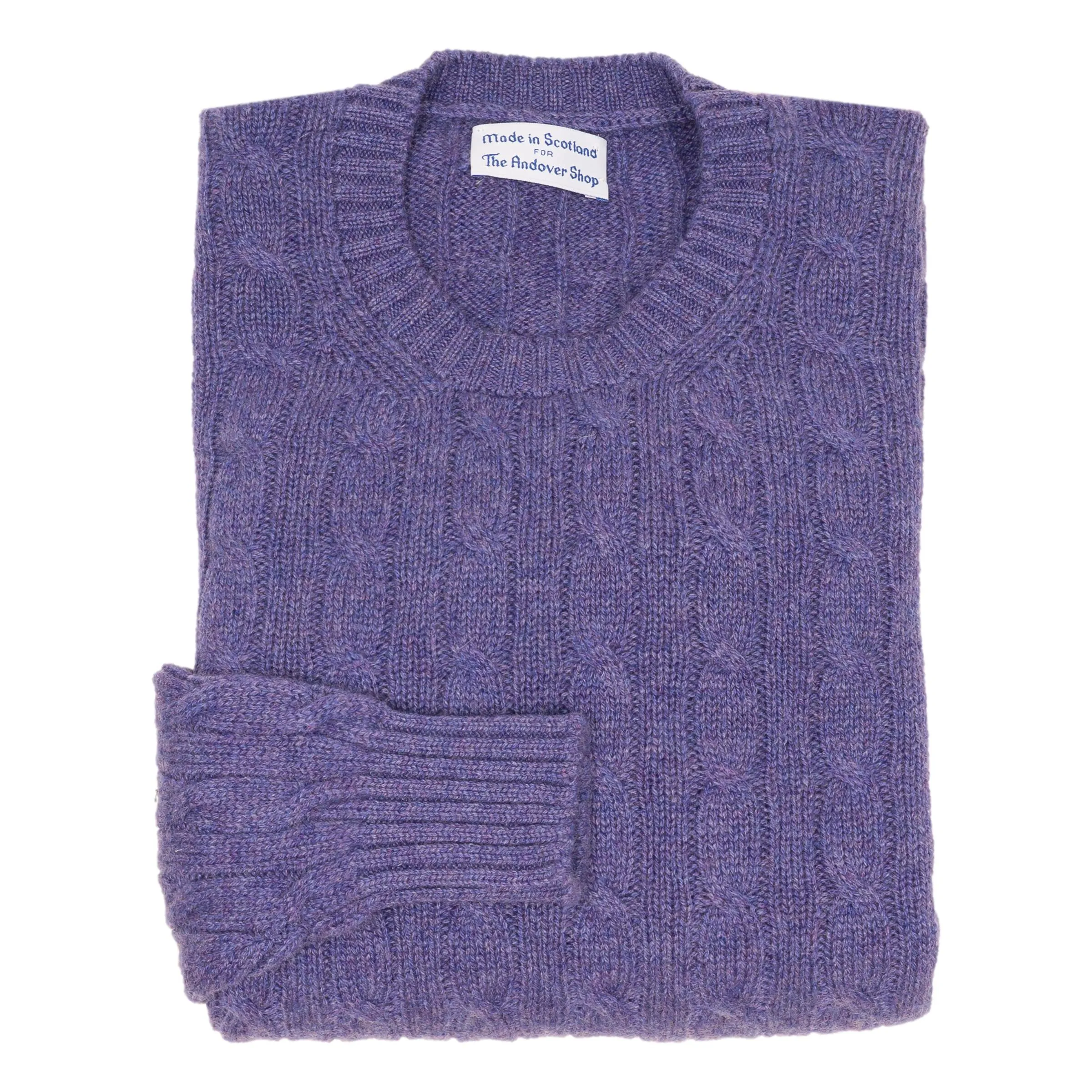 Falla Women's Cashmere Crew Neck Cable Sweater sold by The Andover Shop product image thumbnail 2