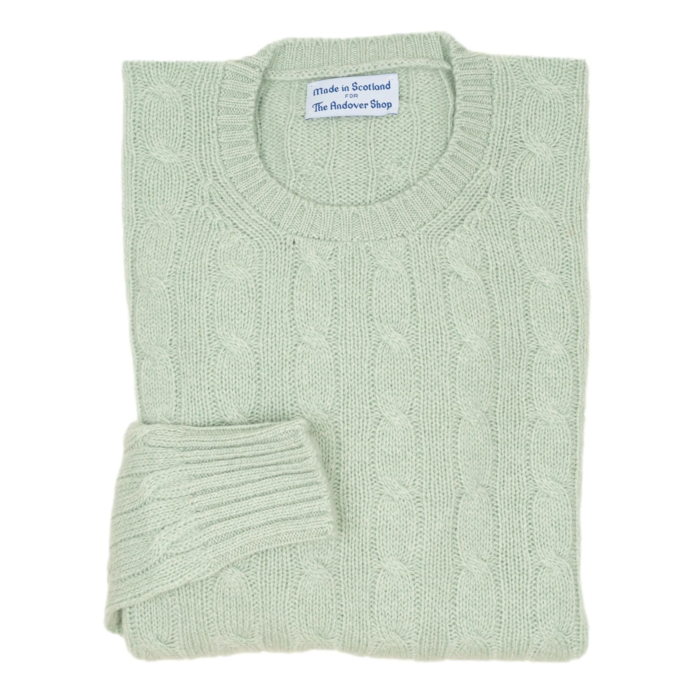 Falla Women's Cashmere Crew Neck Cable Sweater sold by The Andover Shop product image thumbnail 4