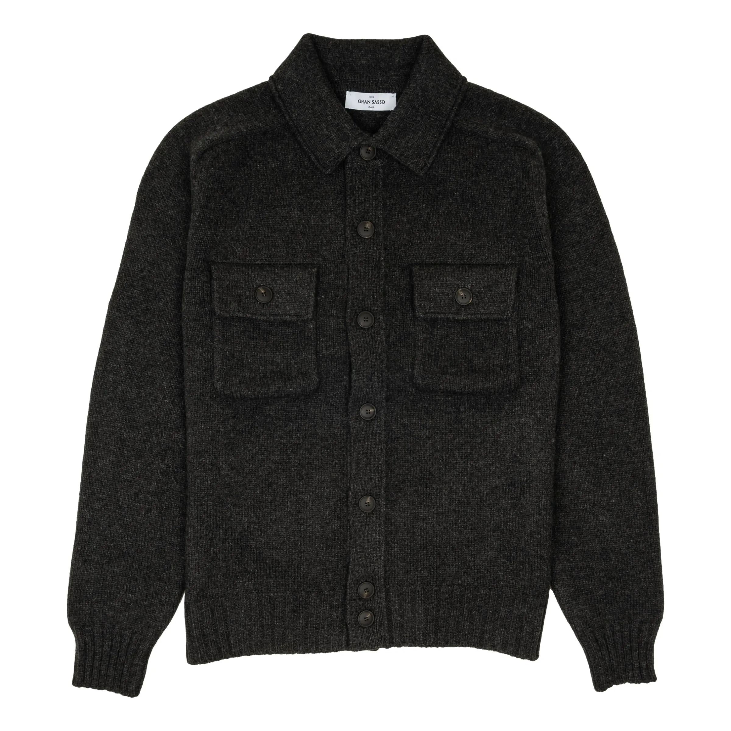 Full Button Geelong Wool Sweater sold by The Andover Shop