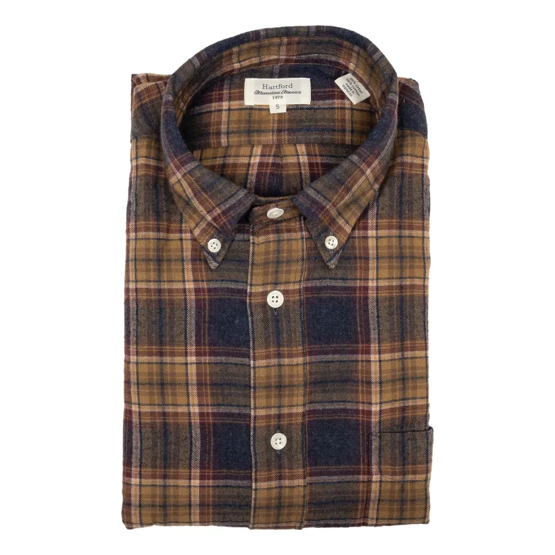 Plaid Cotton Flannel Button Down Sport Shirt sold by The Andover Shop