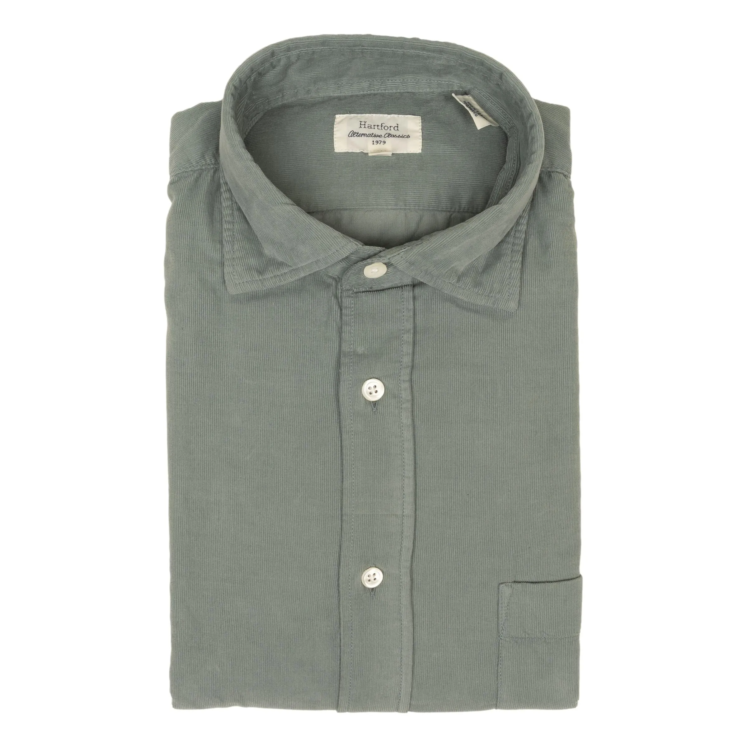 Fine Corduroy Spread Collar Sport Shirt sold by The Andover Shop product image thumbnail 2