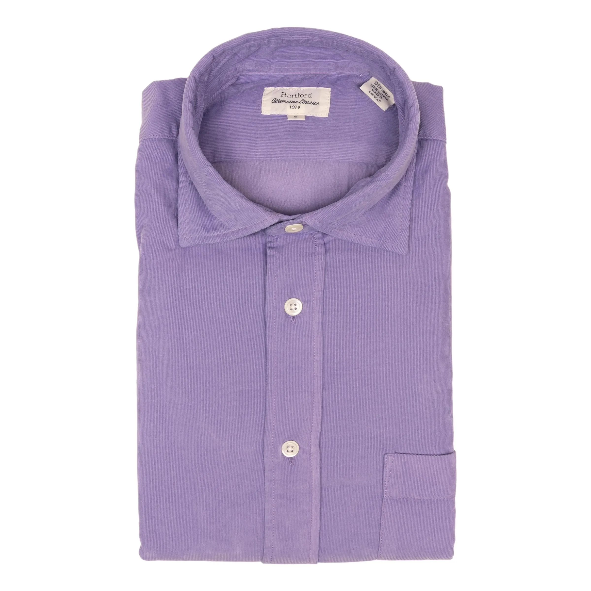 Fine Corduroy Spread Collar Sport Shirt sold by The Andover Shop product image thumbnail 4