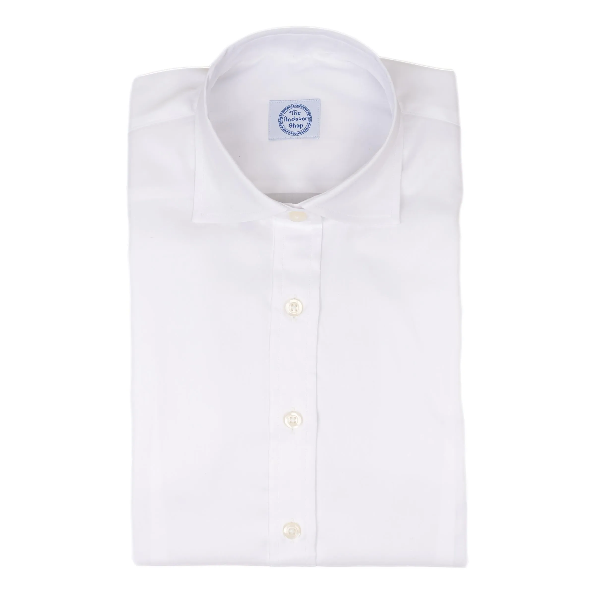 Women's White Broadcloth Spread Collar Shirt sold by The Andover Shop