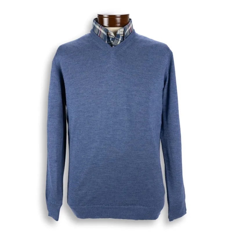 Cashmere and Silk Blend V-Neck Sweater sold by The Andover Shop