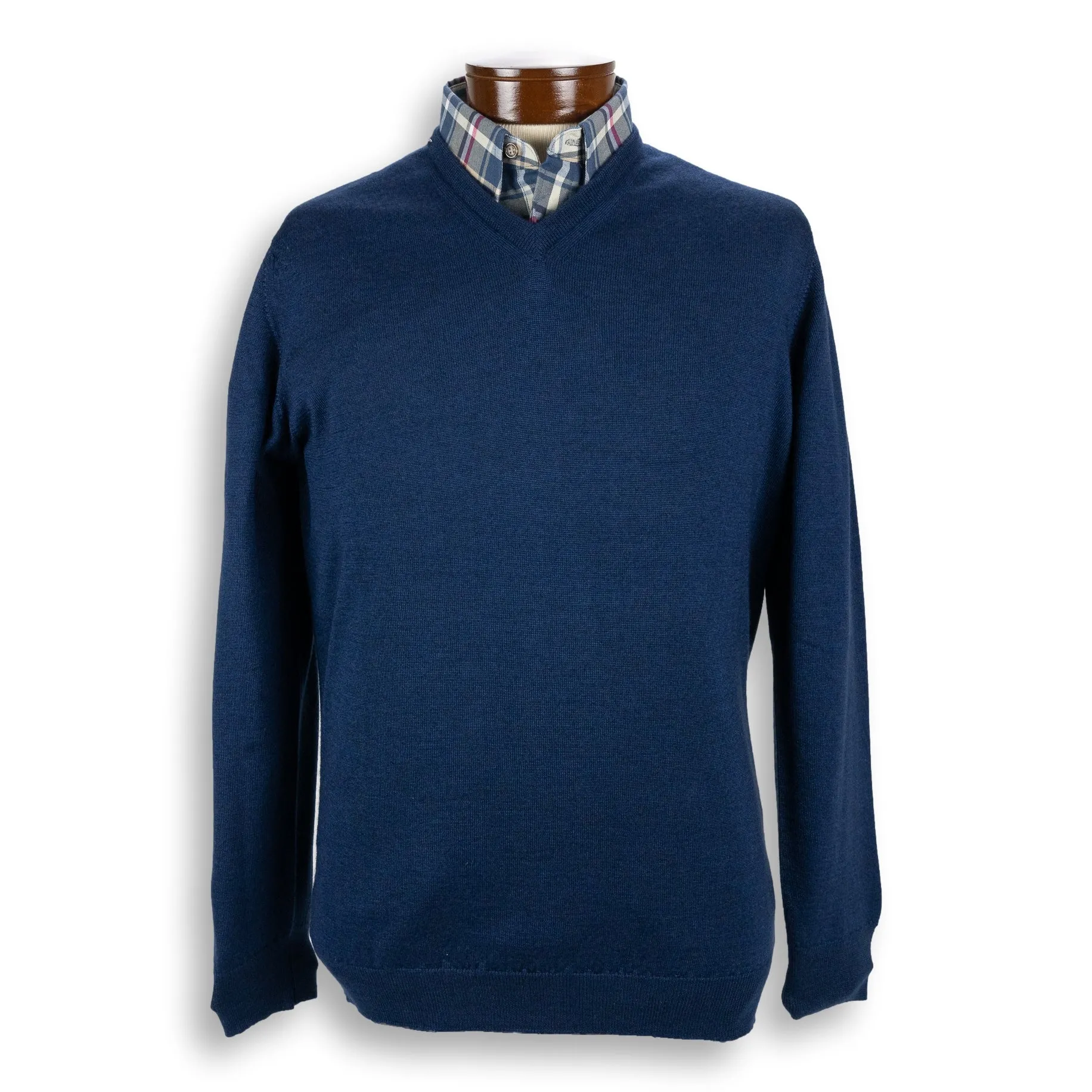 Cashmere and Silk Blend V-Neck Sweater sold by The Andover Shop product image thumbnail 3