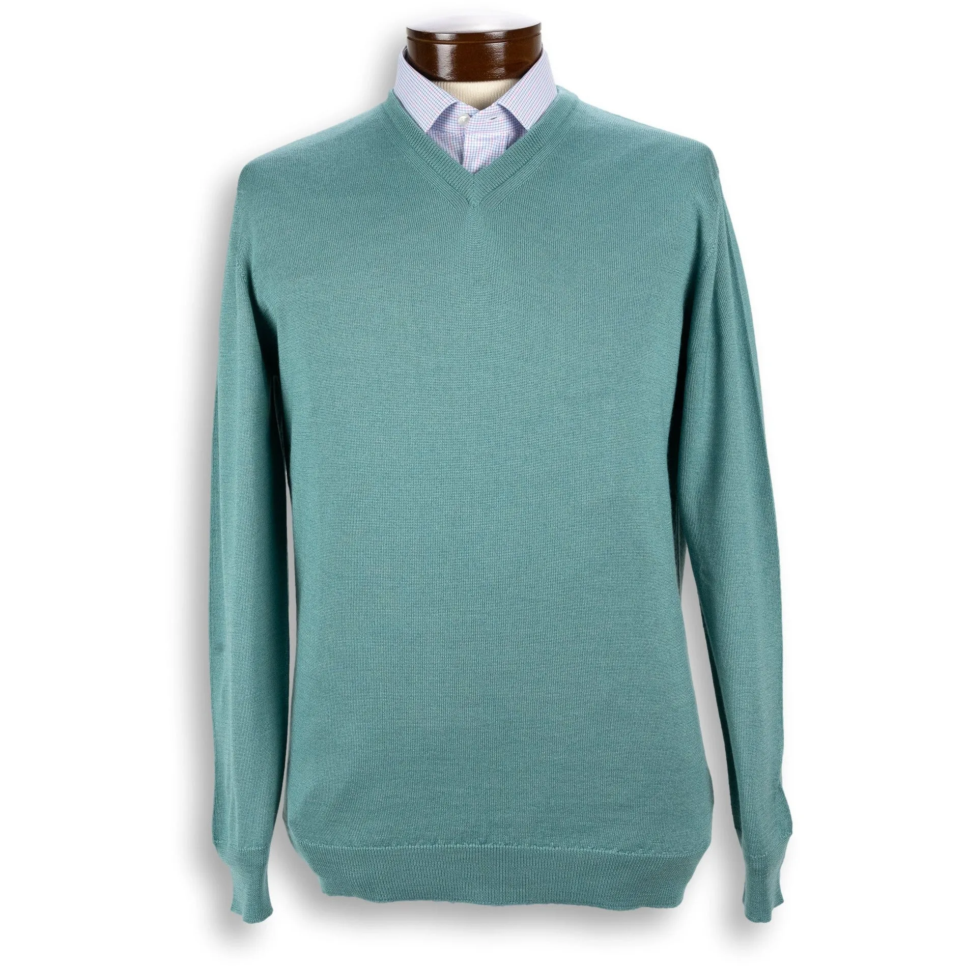 Cashmere and Silk Blend V-Neck Sweater sold by The Andover Shop product image thumbnail 2