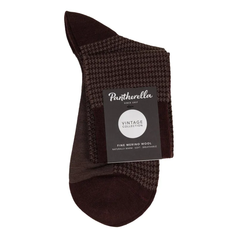 Highbury Houndstooth Wool Over-the-Calf Dress Socks sold by The Andover Shop