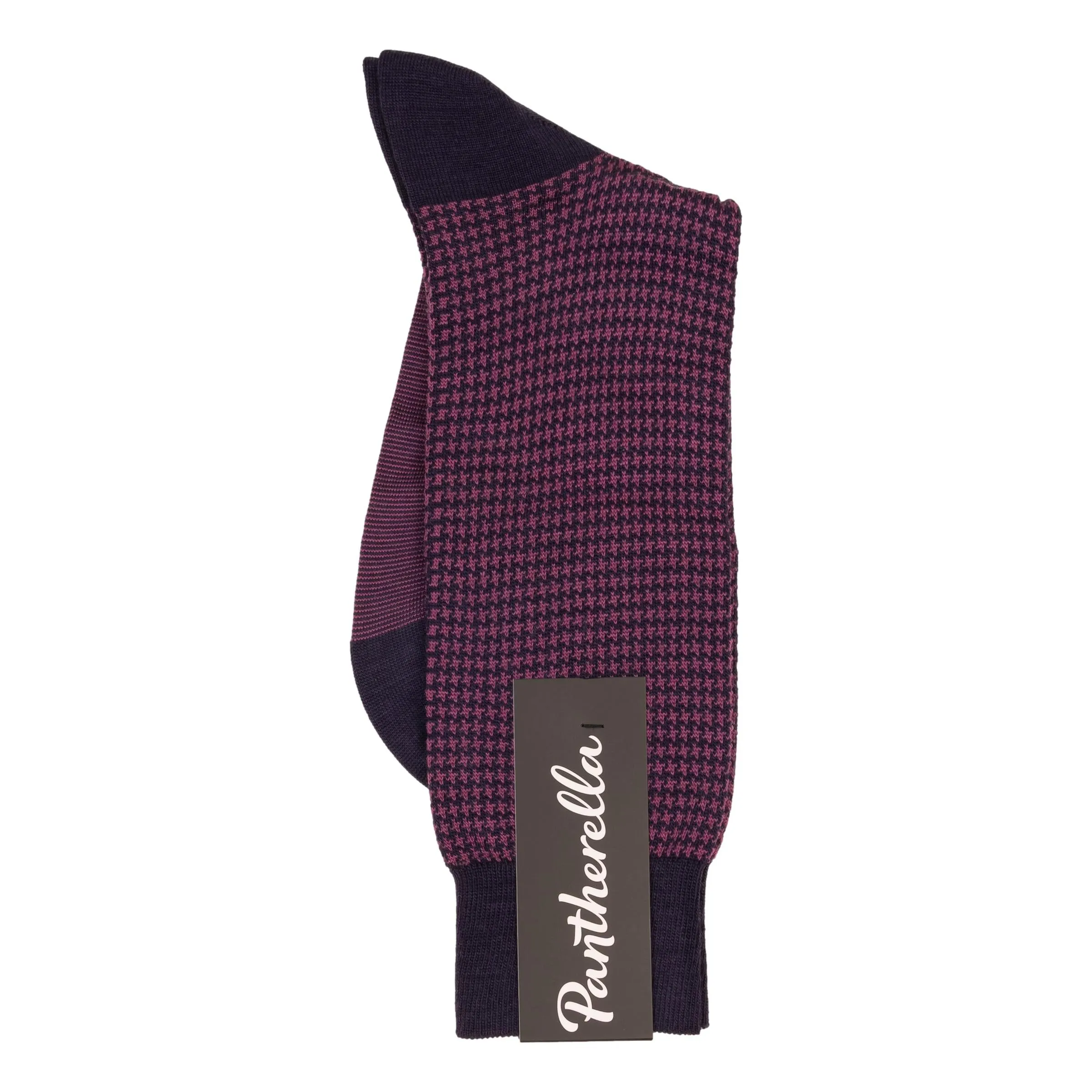 Highbury Houndstooth Wool Mid-Calf Dress Socks sold by The Andover Shop