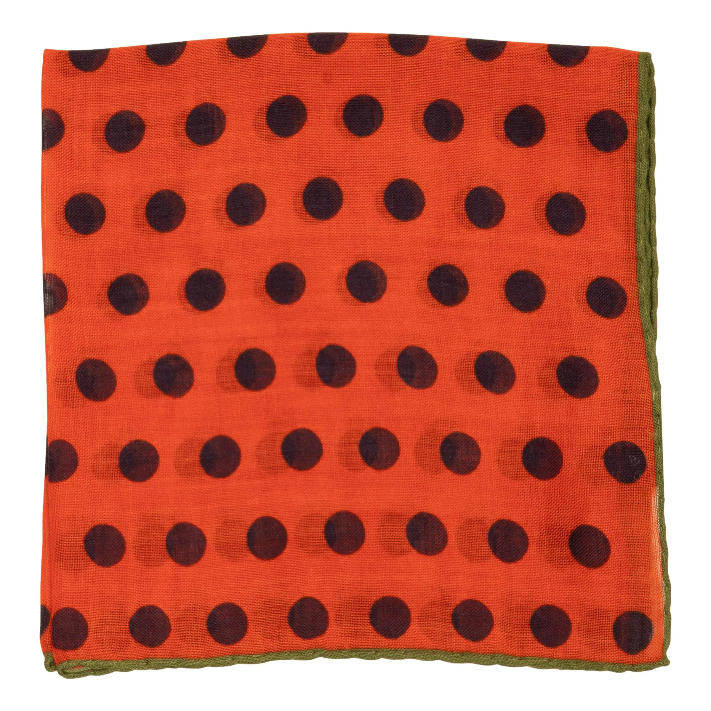 Solid Dot Wool and Silk Pocket Square sold by The Andover Shop