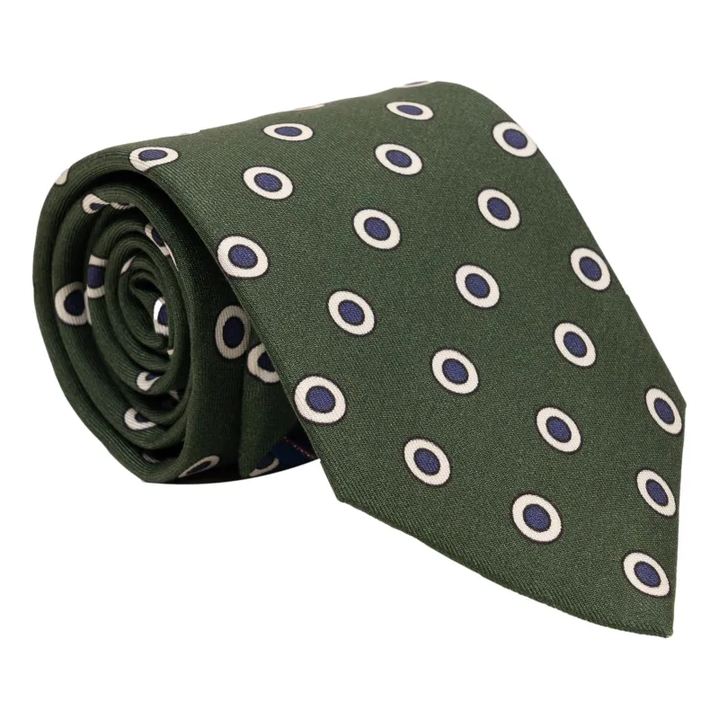 Bullseye Patterned Silk Tie sold by The Andover Shop