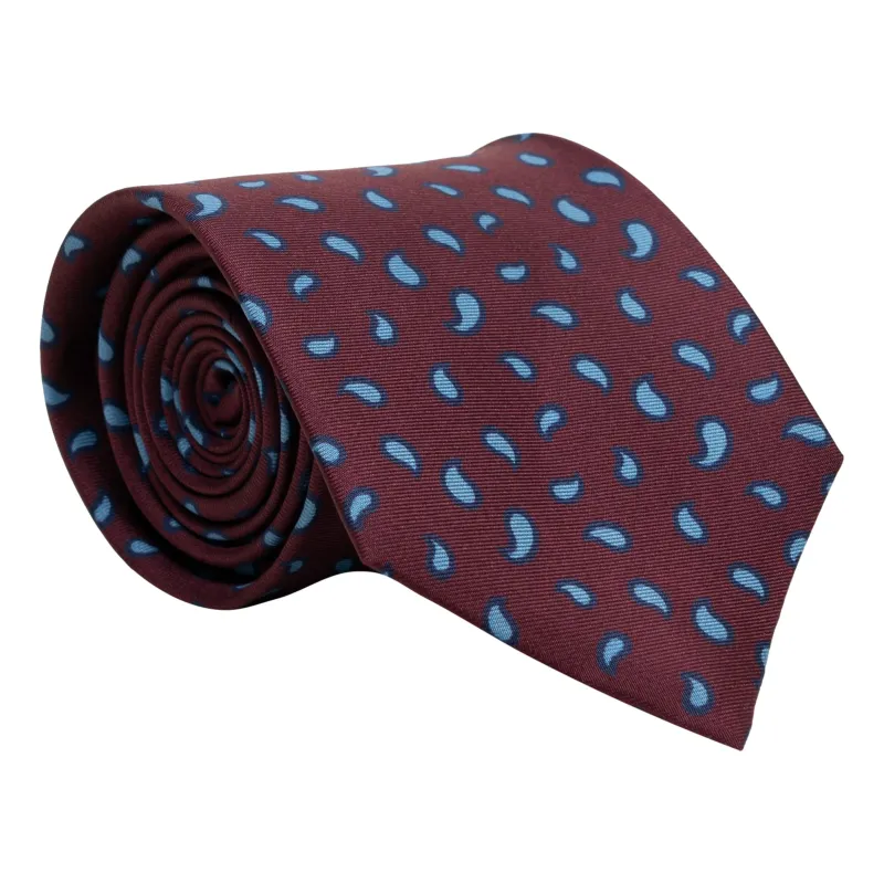 Basic Paisley Patterned Silk Tie sold by The Andover Shop