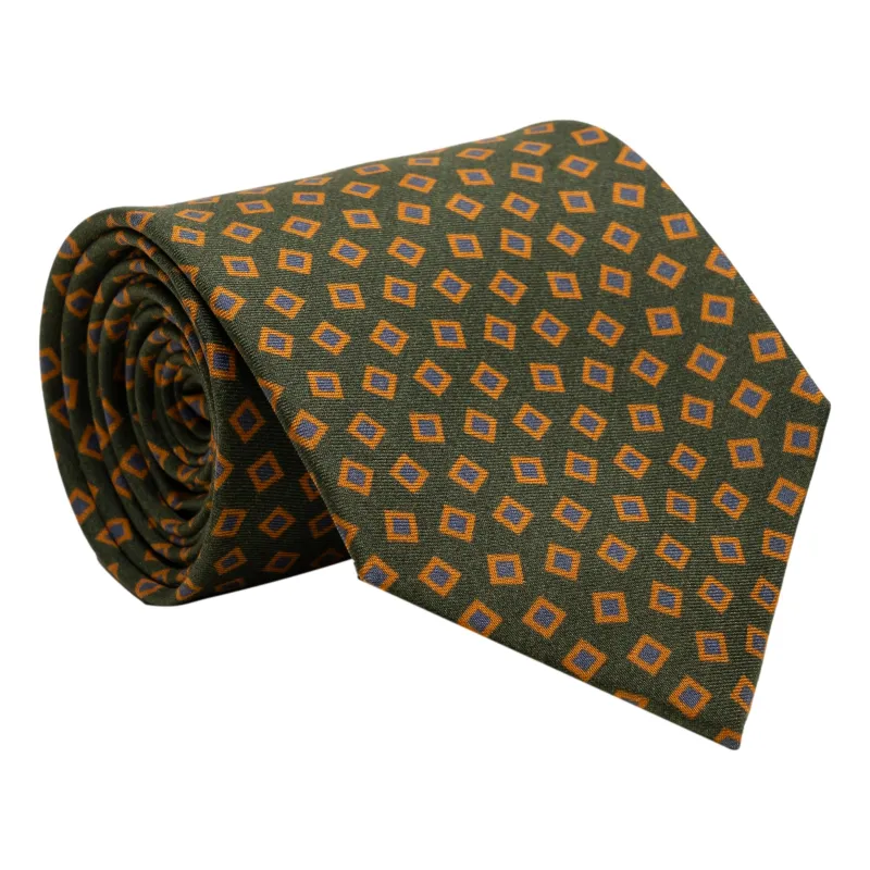 Square Patterned Silk Tie sold by The Andover Shop