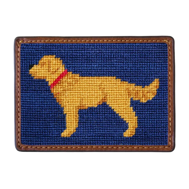 Golden Retriever Needlepoint Card Wallet sold by The Andover Shop