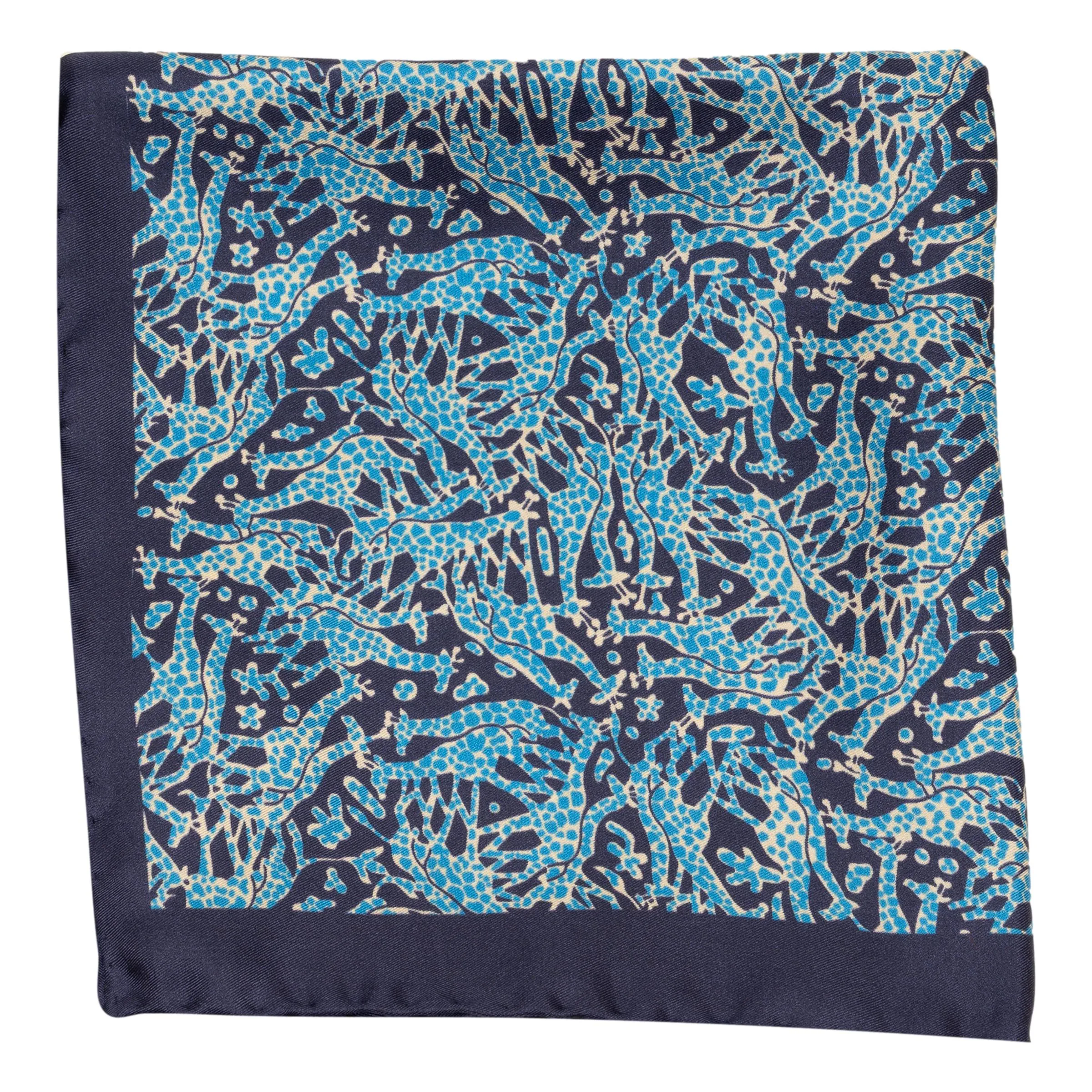 Giraffe Wool and Silk Pocket Square sold by The Andover Shop product image thumbnail 2
