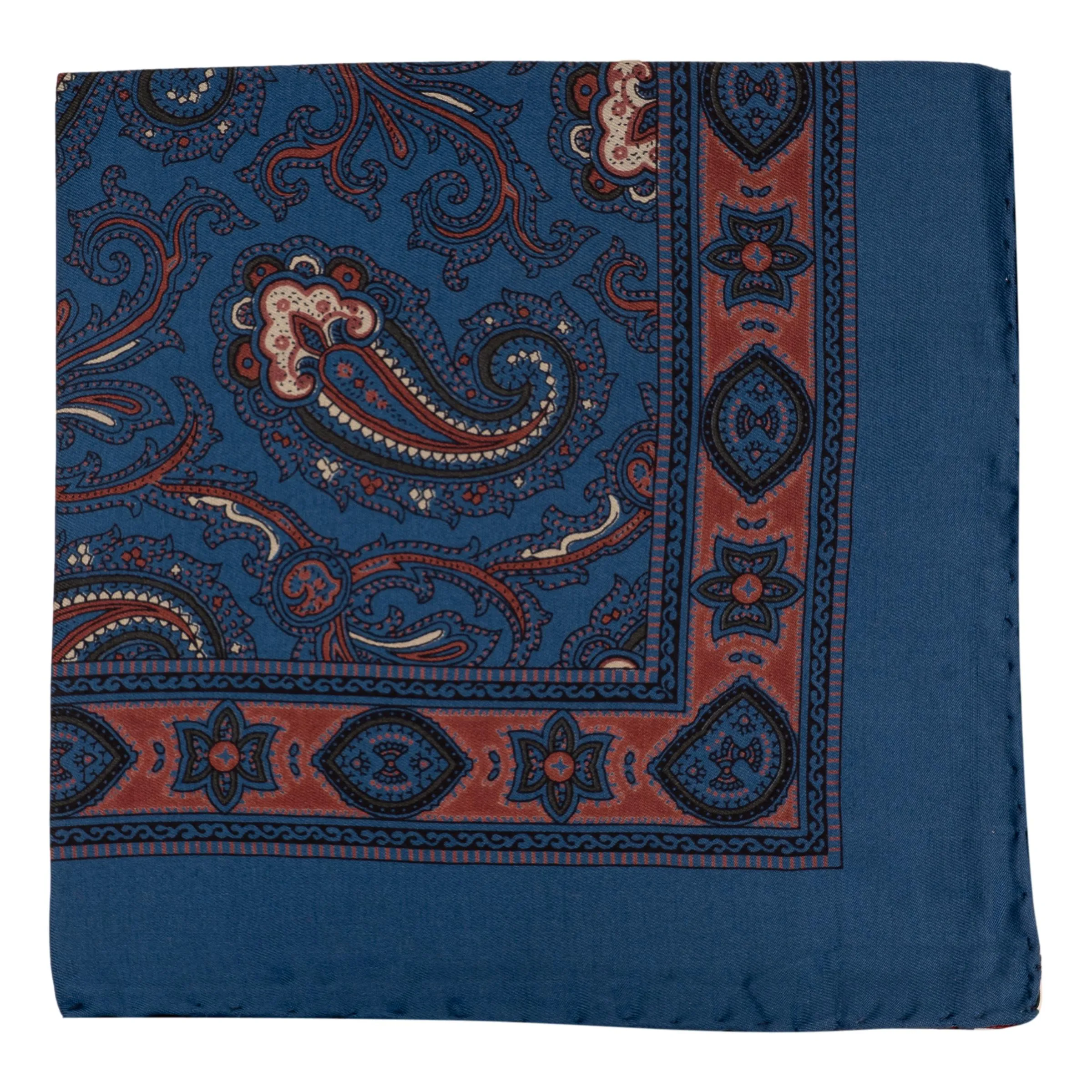 Silk Paisley Pocket Square sold by The Andover Shop product image thumbnail 3
