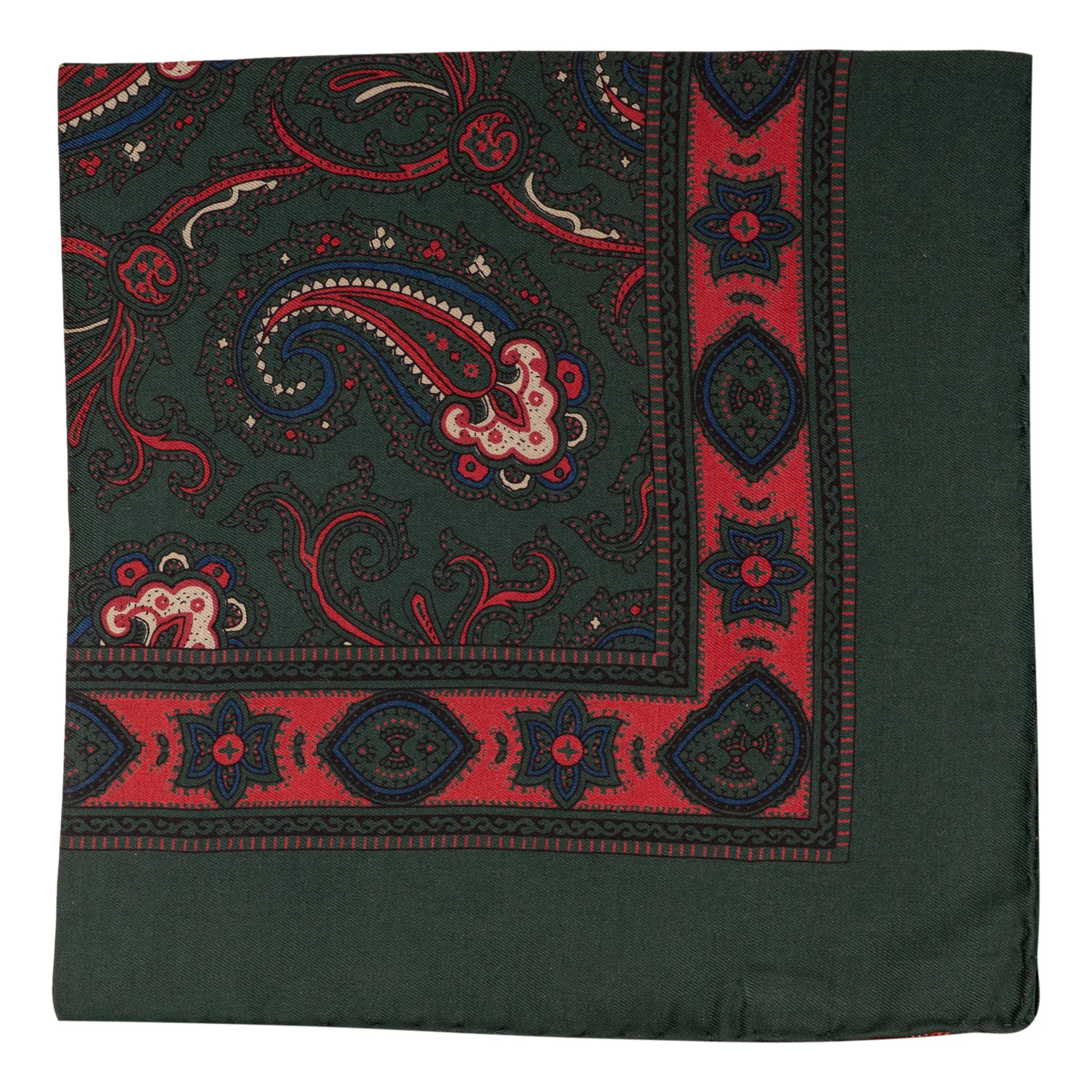 Silk Paisley Pocket Square sold by The Andover Shop product image thumbnail 2