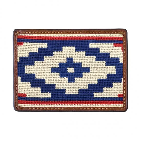 Gaucho Rojo Needlepoint Card Wallet sold by The Andover Shop