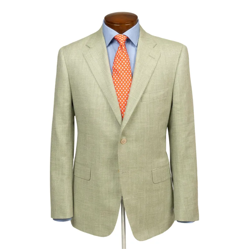 Matcha Wool, Silk, and Linen Sport Coat sold by The Andover Shop