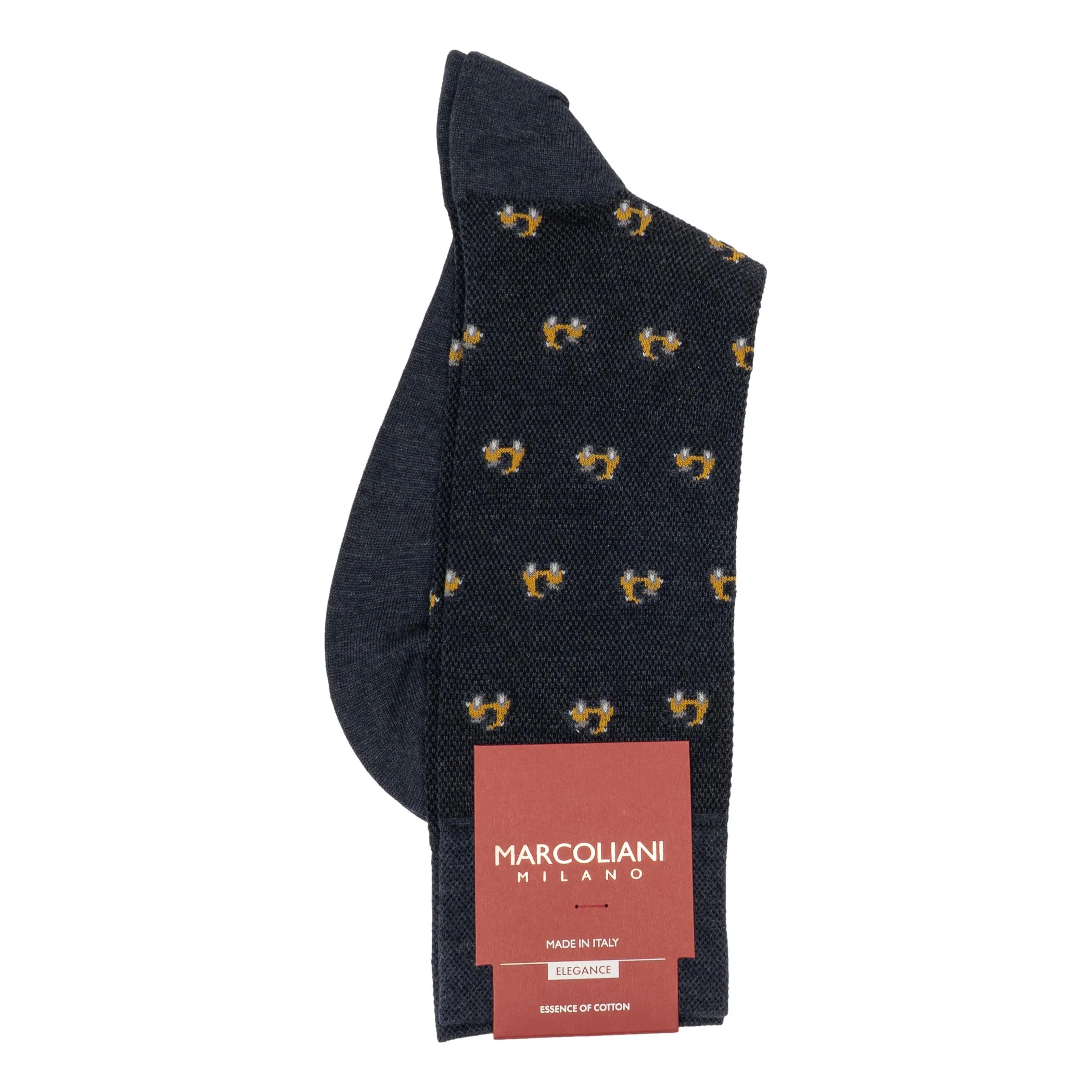 Tiny Scooter Pima Cotton Mid-Calf Dress Socks sold by The Andover Shop product image thumbnail 2