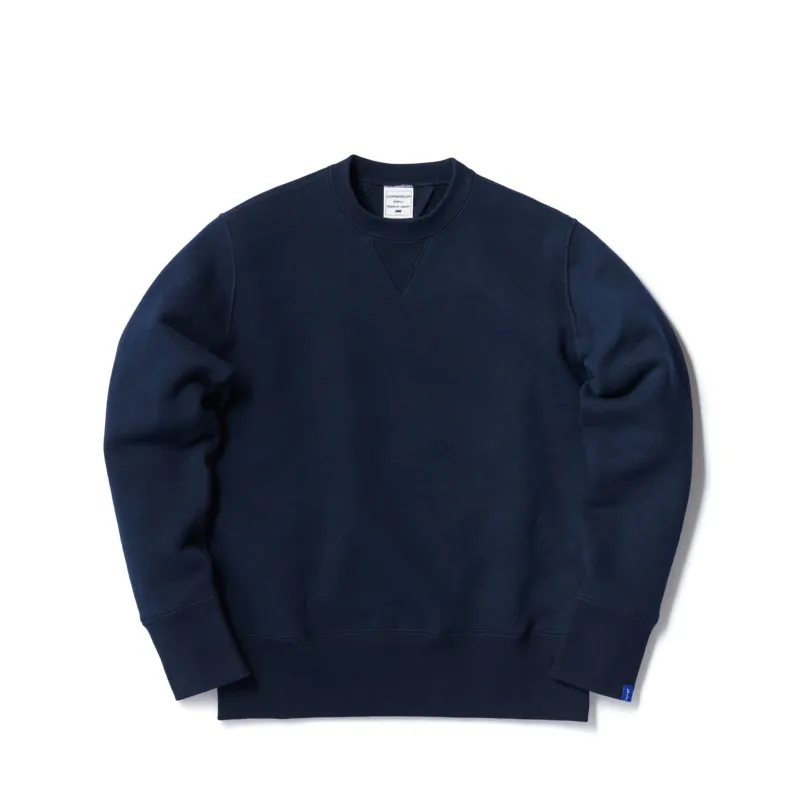LW01 Tubular Crewneck Sweatshirt - LW Navy made by Loopwheeler