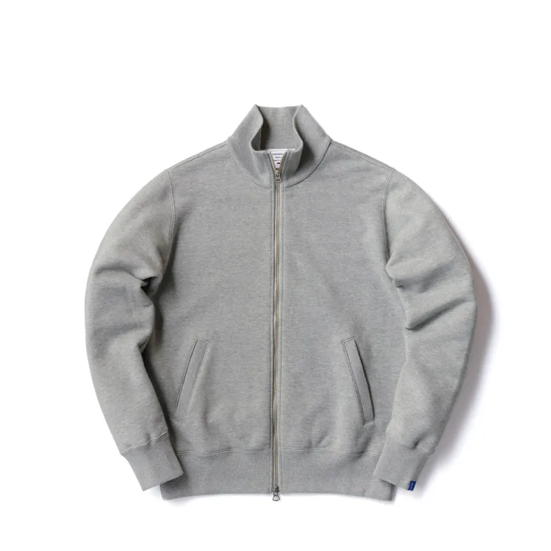 LW79 Track Jacket - Gray Melange made by Loopwheeler