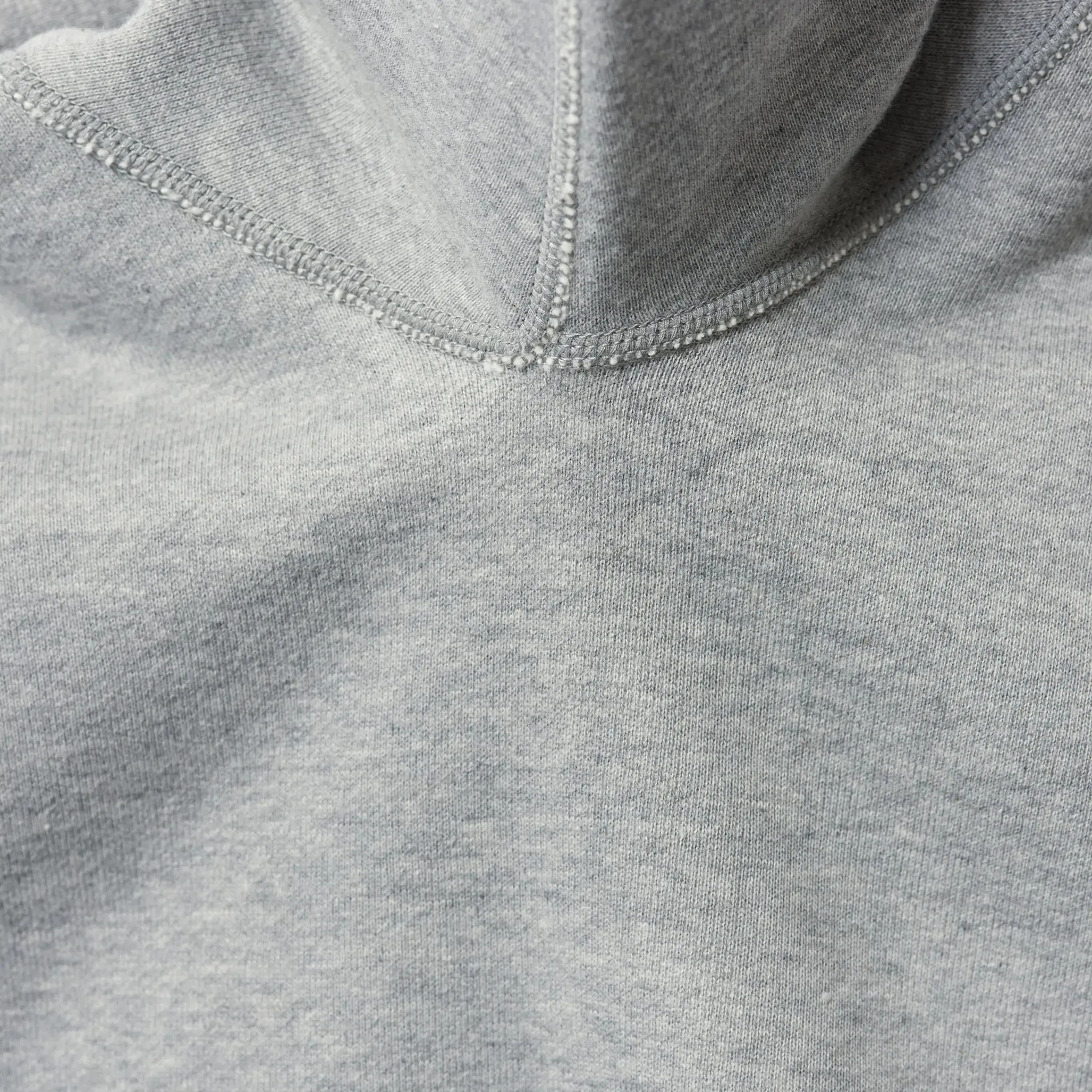 LW09 Tubular Zipper Hoodie - Gray Melange sold by Loopwheeler product image thumbnail 5