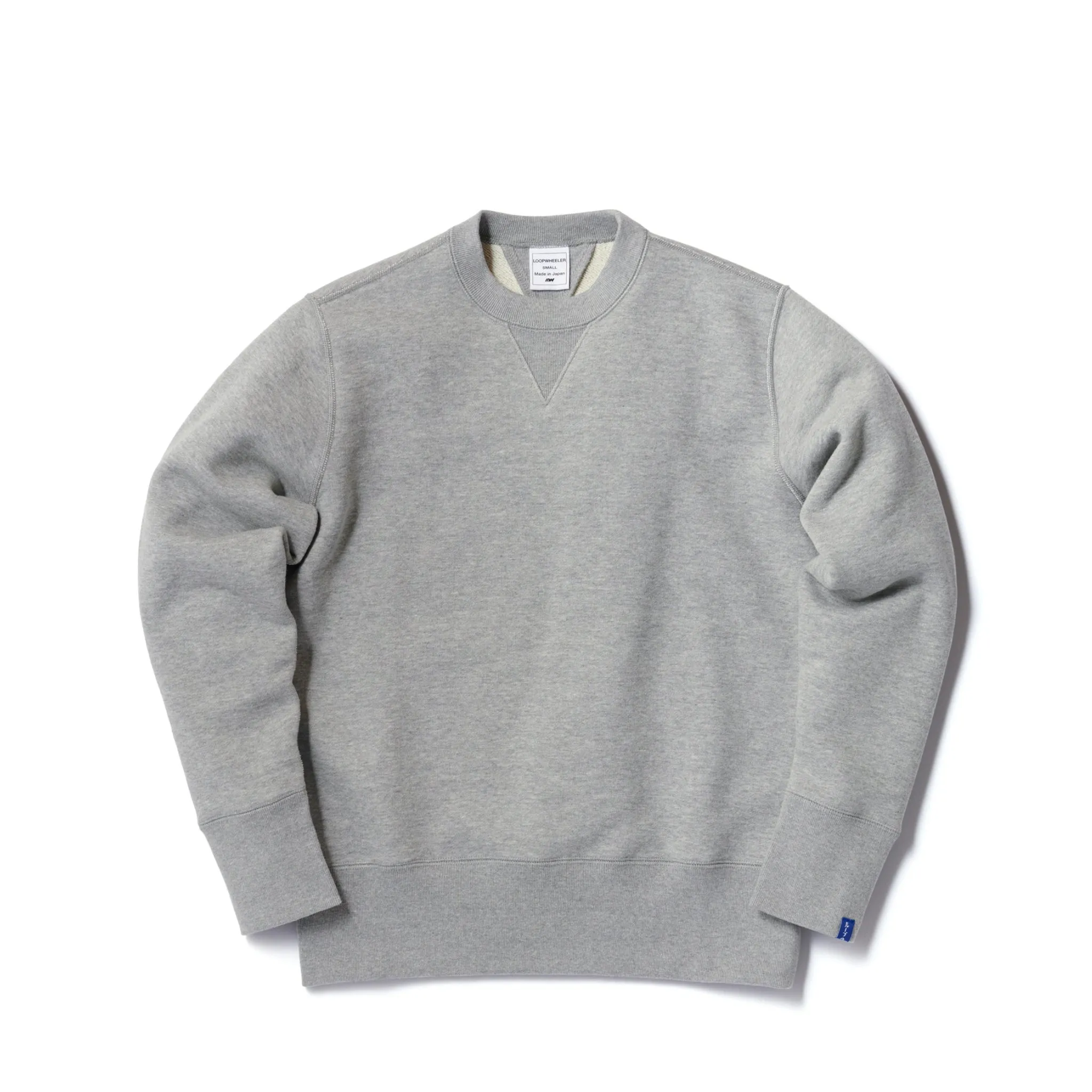 LW01 Tubular Crewneck Sweatshirt - Gray Melange sold by Loopwheeler