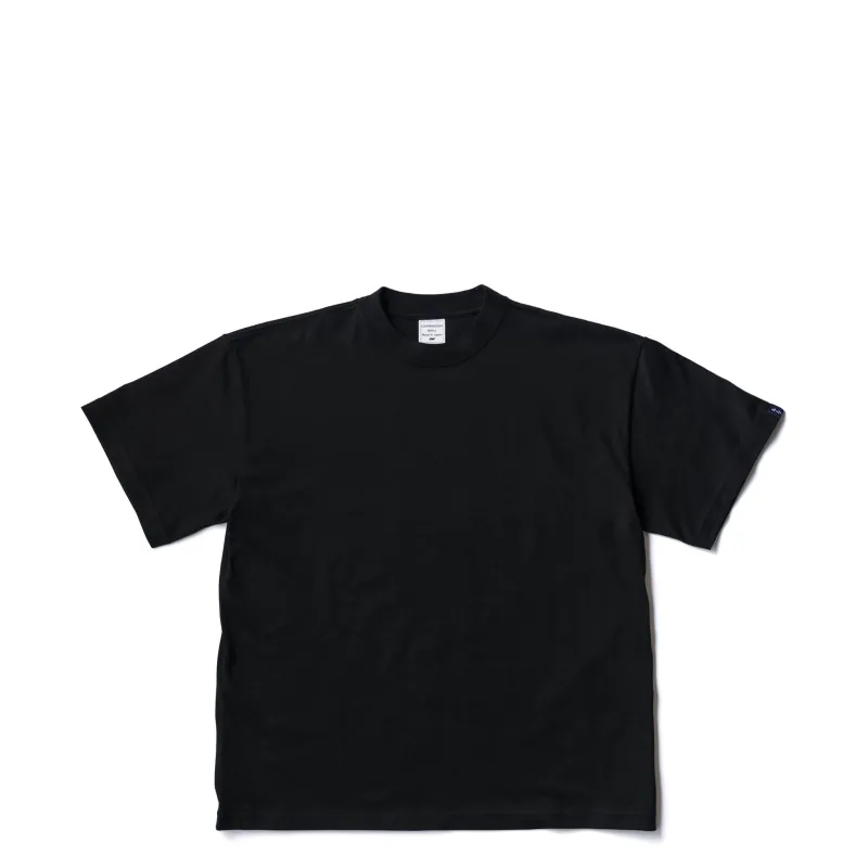 LW326 Short-Sleeved Relaxed Fit T-Shirt - Black made by Loopwheeler