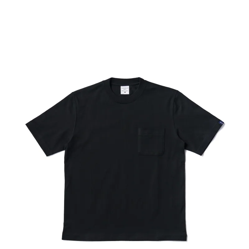 LW56 Short-Sleeved Pocket T-Shirt - Black made by Loopwheeler