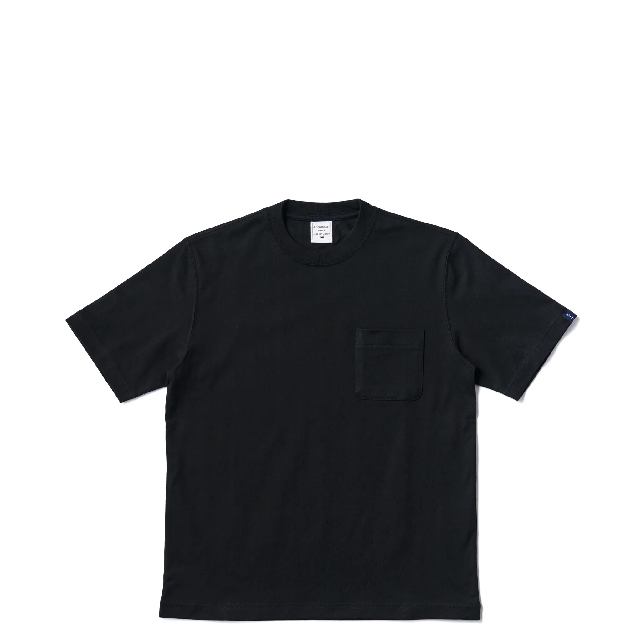 LW56 Short-Sleeved Pocket T-Shirt - Black sold by Loopwheeler