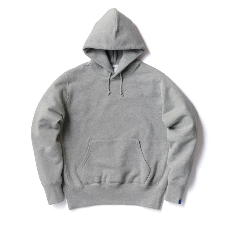 LW359 Side Gusset Hoodie - Gray Melange made by Loopwheeler