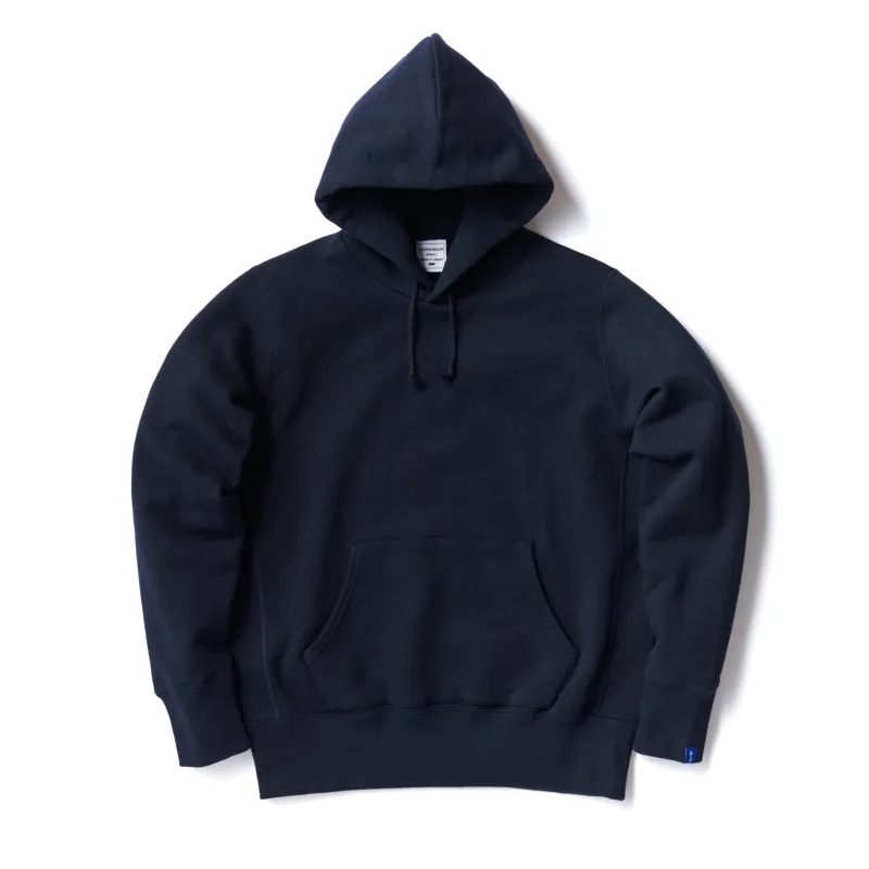 LW359 Side Gusset Hoodie - LW Navy made by Loopwheeler