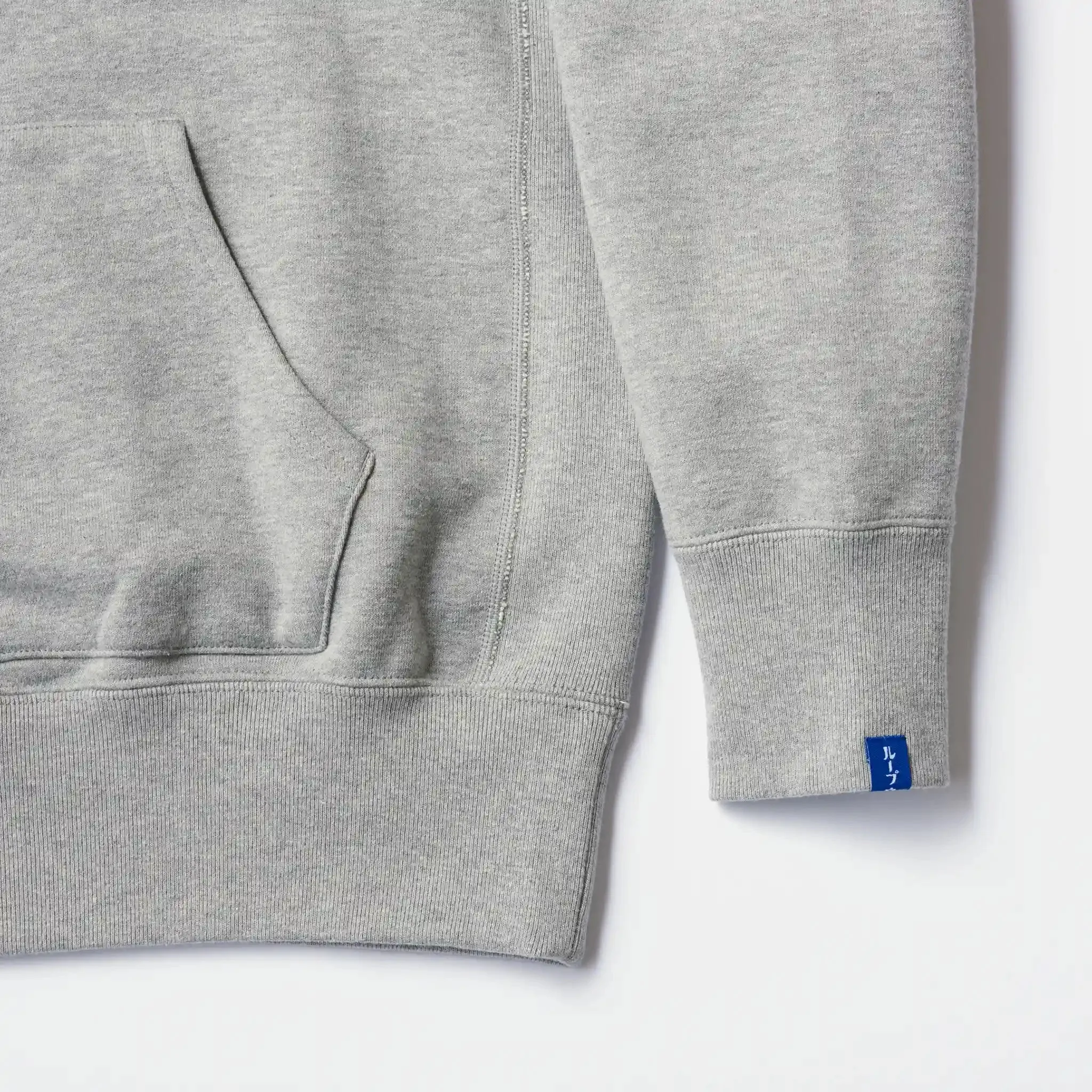 LW359 Side Gusset Hoodie - Oatmeal sold by Loopwheeler product image thumbnail 5