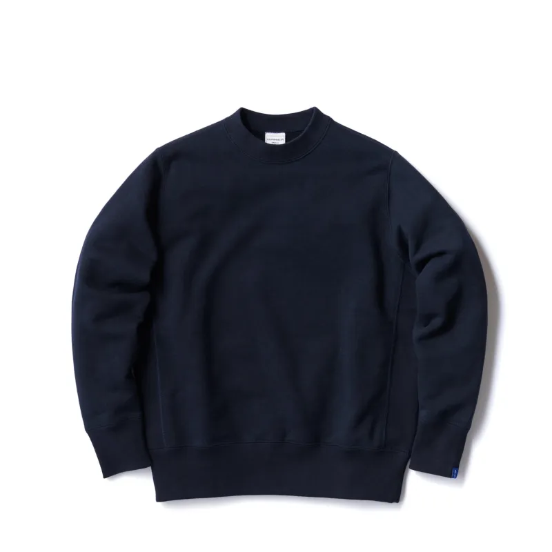 LW360 Side Gusset Sweatshirt - LW Navy made by Loopwheeler